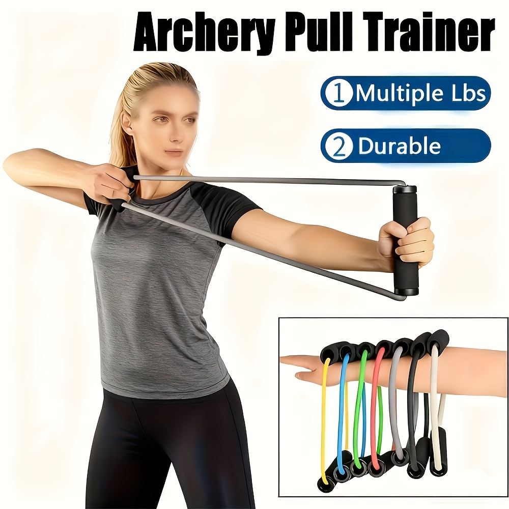 Home Gym Essentials - جهاز تدريب السهام والقوس، حزام مقاومة