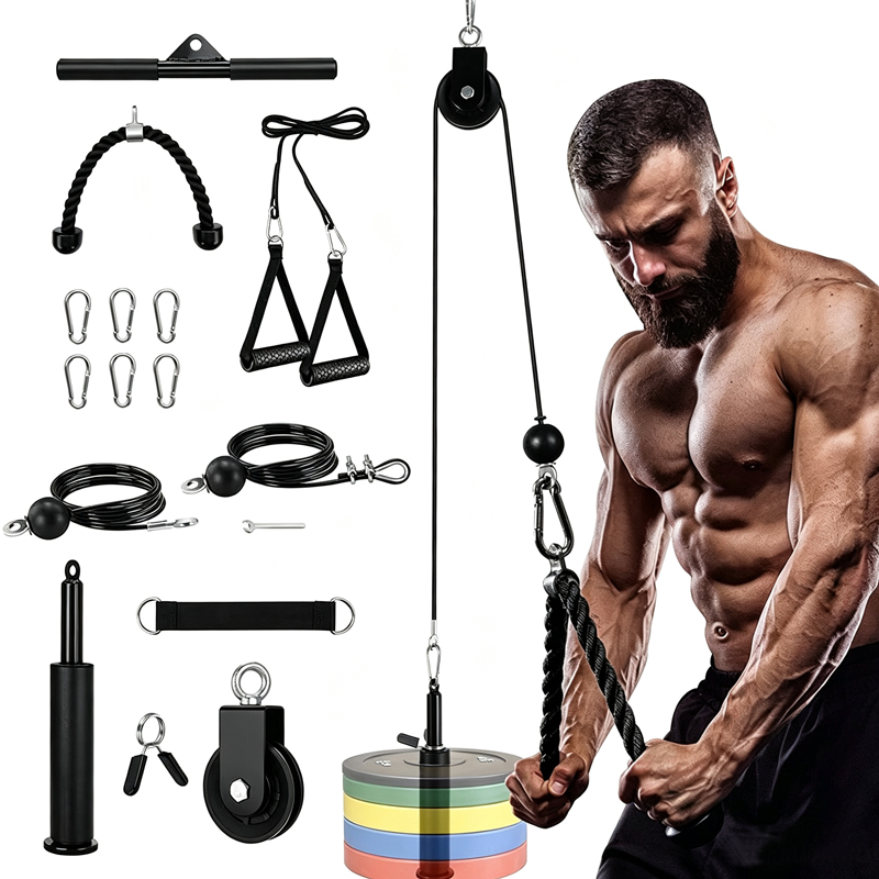 Home Gym Diy Pulley System - مجموعة كاملة لصالة الألعاب الرياضية المنزلية،