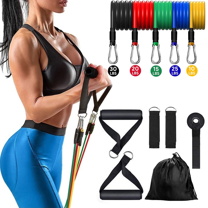 Home Gym Resistance Machine - المقاومة العصابات المرنة ممارسة قوة التدريب