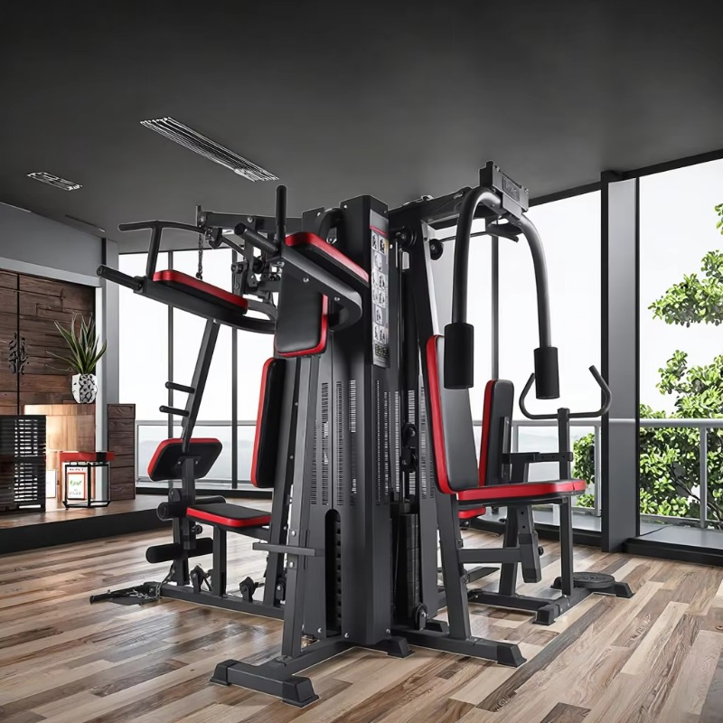 Home Gym Cable - جهاز تمارين منزلي متعدد الوظائف متكامل،
