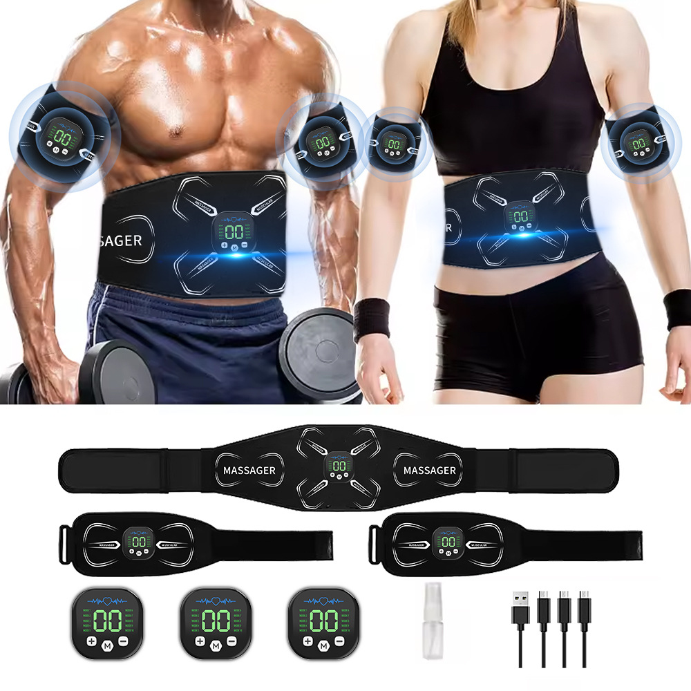 Home Gym Essentials - جهاز تحفيز العضلات الكهربائي EMS، مدرب