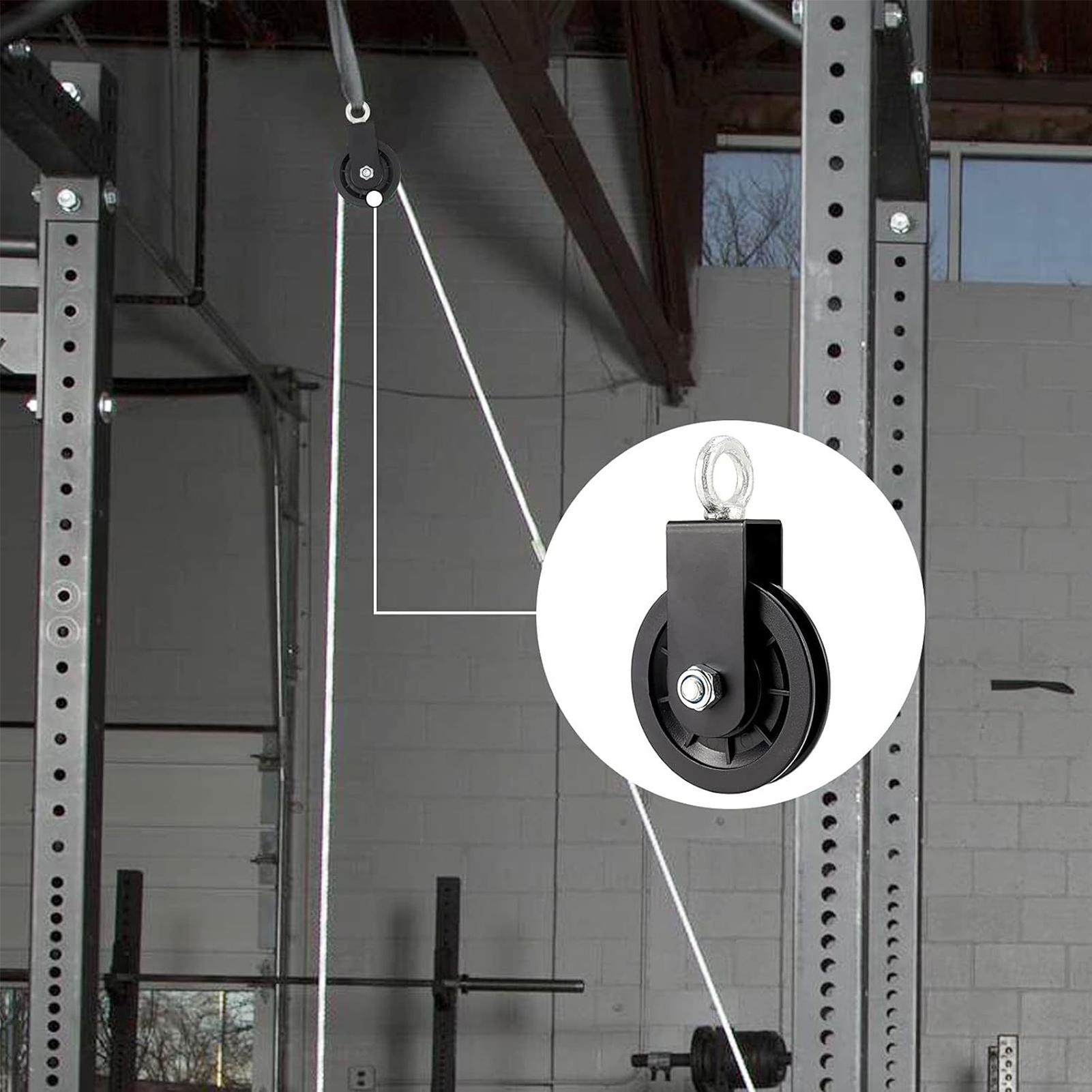 نظام بكرات رياضية شديد التحمل، - مراجعة Home Gym Diy Pulley System وسعره