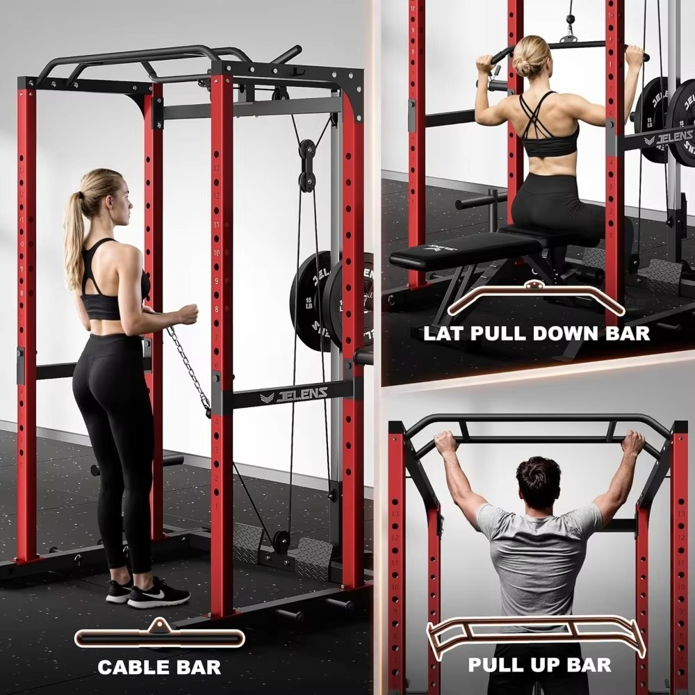 S21 Power Cage رف متعدد الوظائ - مراجعة Home Gym Cable وسعره