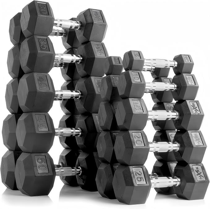 أثقال سداسية الشكل مغطاة بالمط - مراجعة Home Gym Custom وسعره