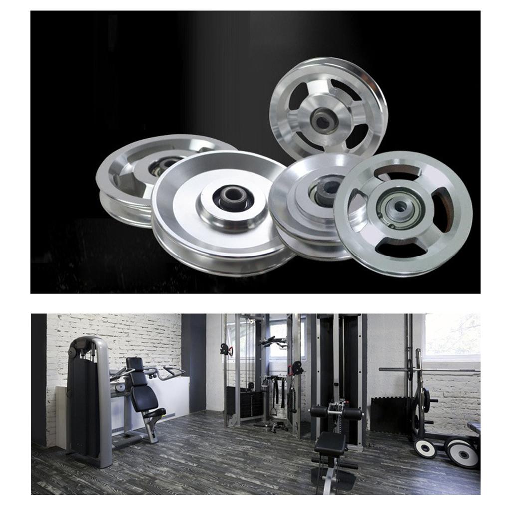 بكرة ألومنيوم بعجلة مقاومة للت - مراجعة Home Gym Diy Pulley System وسعره