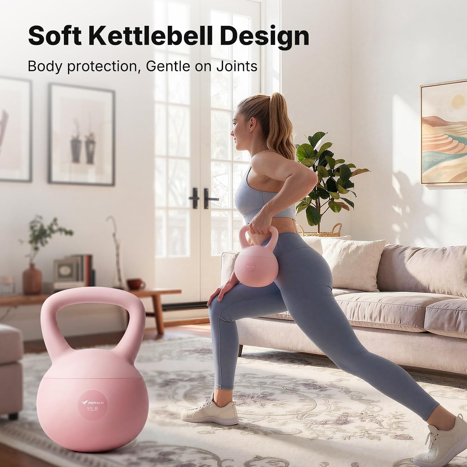 كيتل بيل ناعم بمقبض عريض مضاد  - مراجعة Kettler Home Gym وسعره