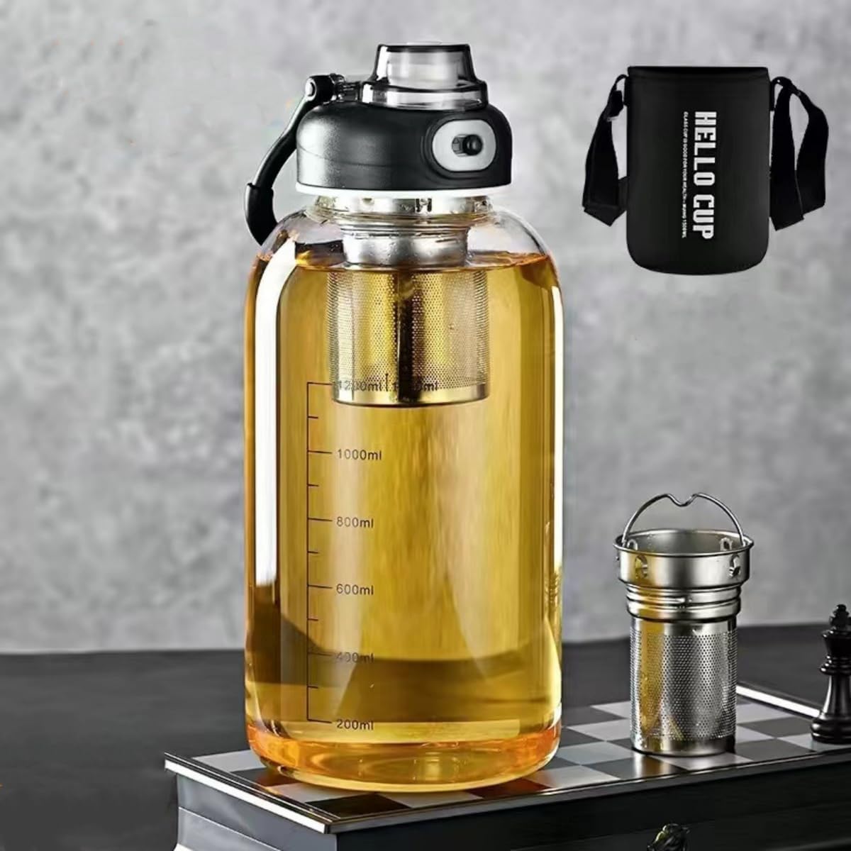 كوب شاي زجاجي مع مصفاة - زجاجة - مراجعة Kettler Home Gym وسعره