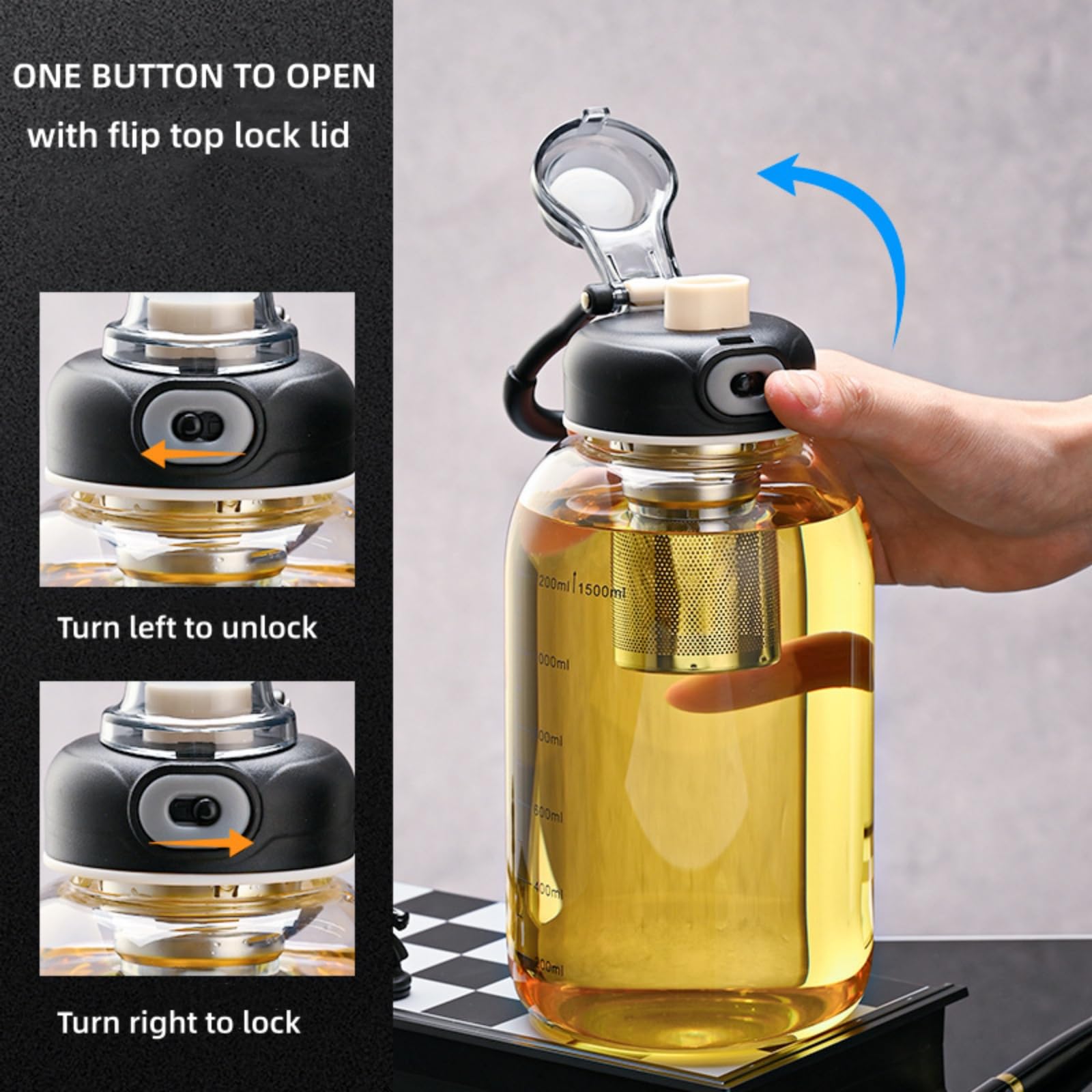 كوب شاي زجاجي مع مصفاة - زجاجة - مراجعة Kettler Home Gym وسعره