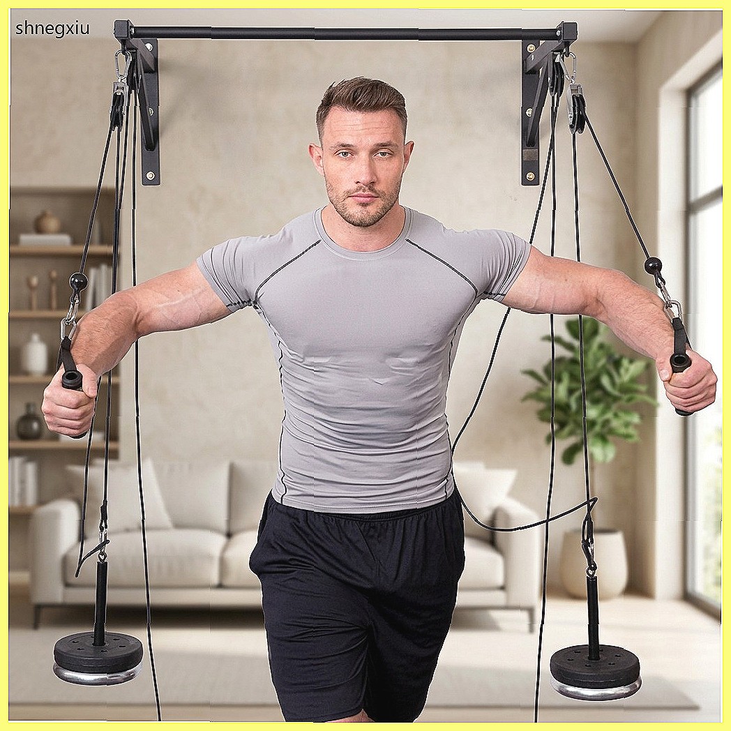 نظام بكرة تمارين اللياقة البدن - مراجعة Home Gym Diy Pulley System وسعره
