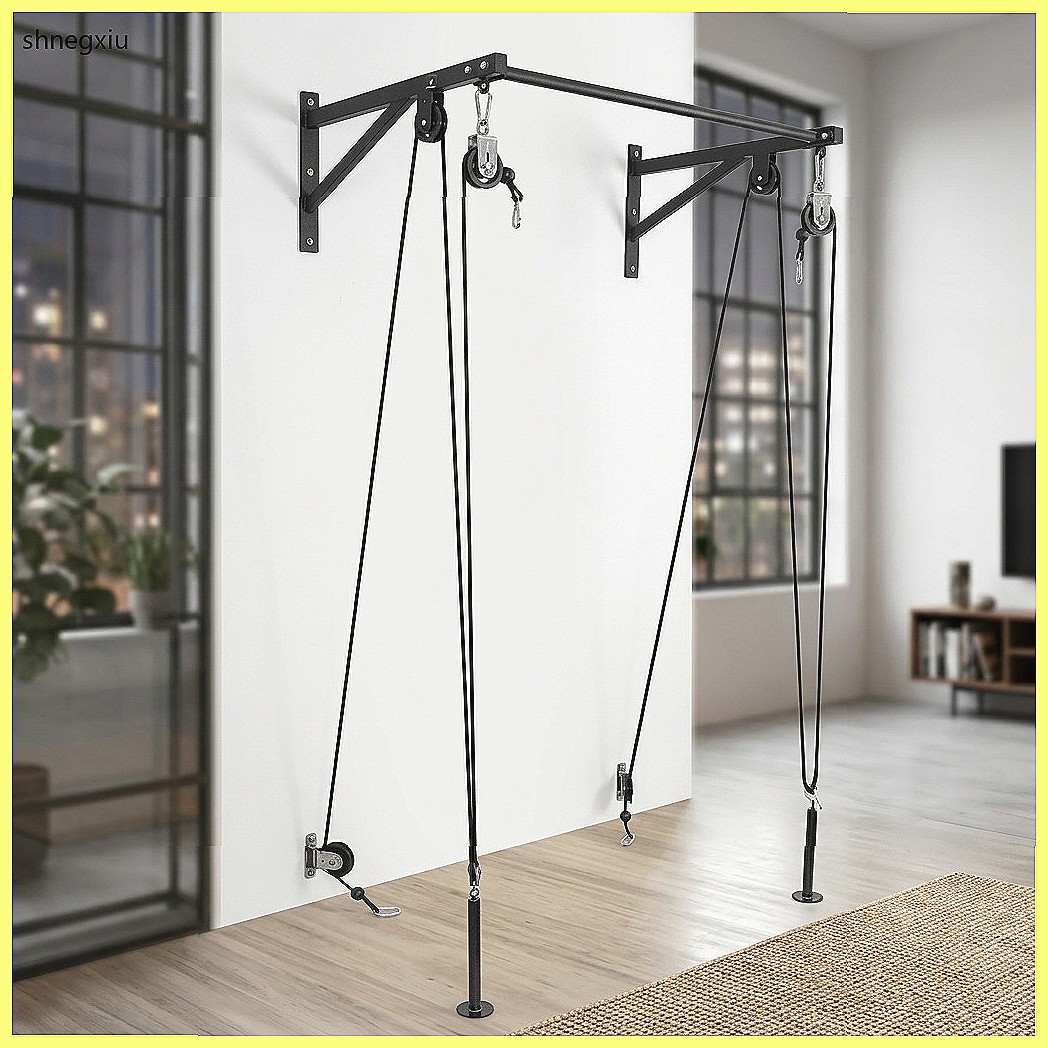 نظام بكرة تمارين اللياقة البدن - مراجعة Home Gym Diy Pulley System وسعره