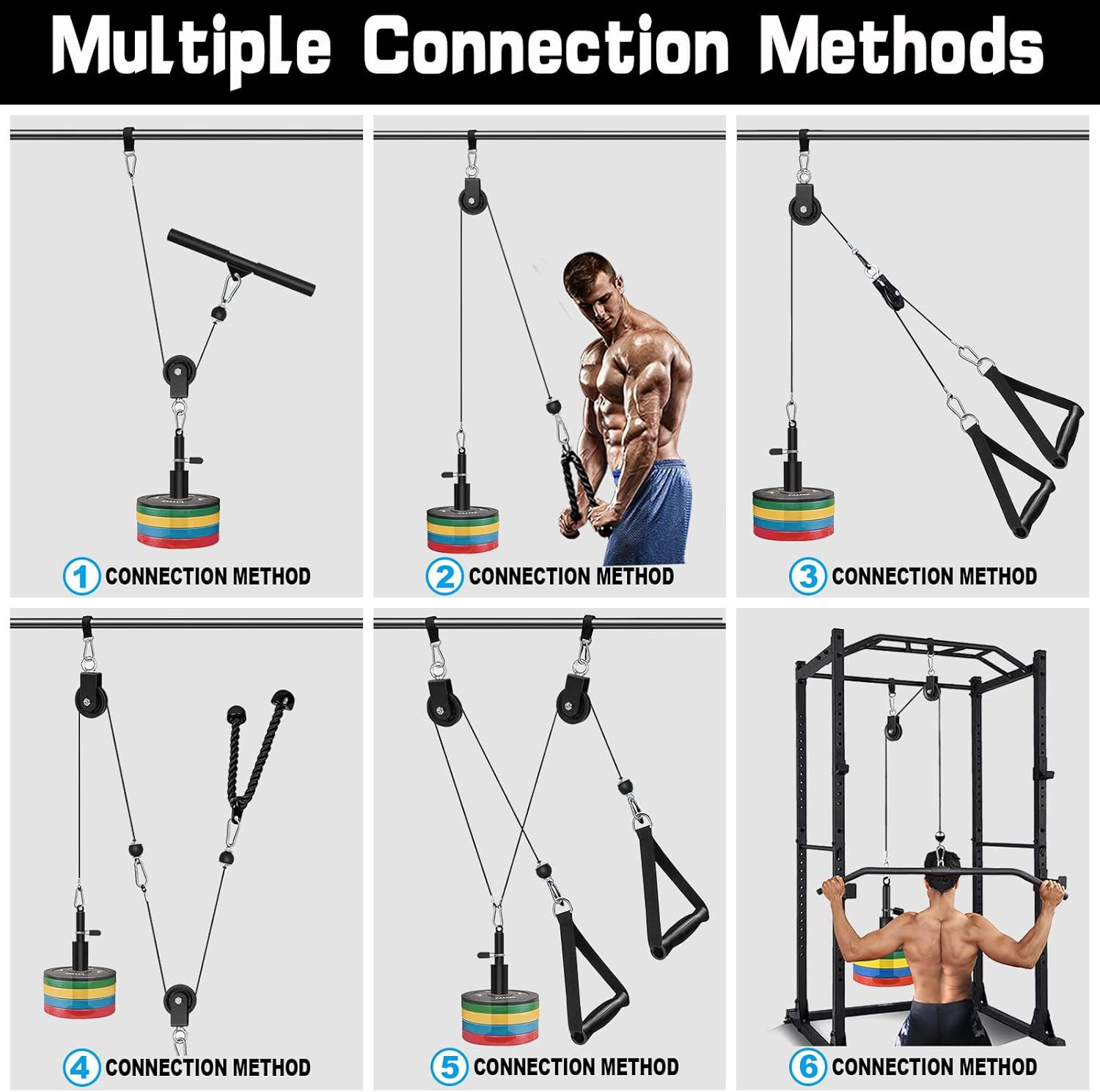 مجموعة كاملة لصالة الألعاب الر - مراجعة Home Gym Diy Pulley System وسعره