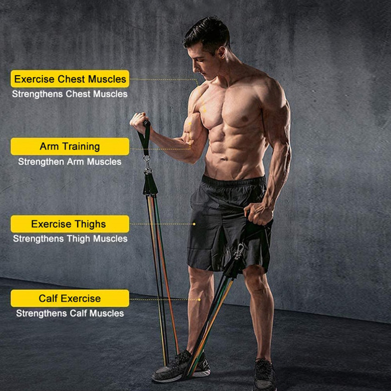 المقاومة العصابات المرنة ممارس - مراجعة Home Gym Resistance Machine وسعره