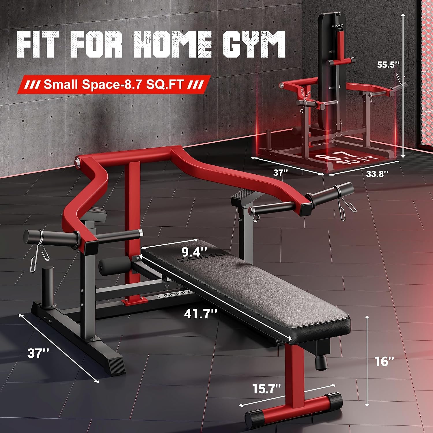 جهاز ضغط الصدر بأذرع متقاربة،  - مراجعة Home Gym Custom وسعره