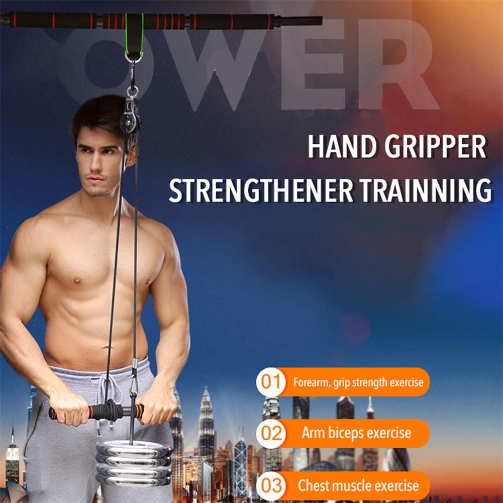 نظام كابل بكرة اللياقة البدنية - مراجعة Home Gym Diy Pulley System وسعره