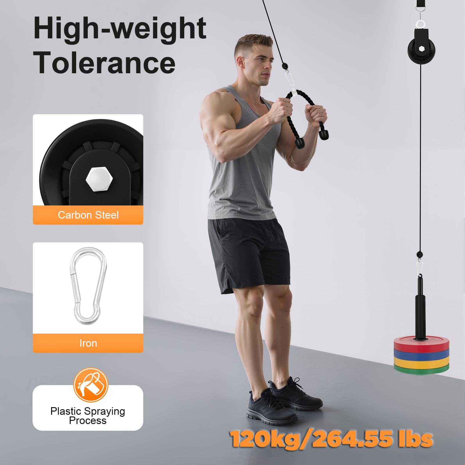 نظام تمارين الكابل بوزن 120 كج - مراجعة Home Gym Cable وسعره
