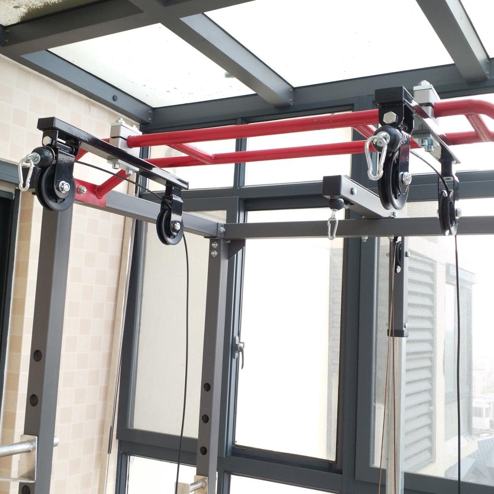 مجموعة بكرات الجيم المنزلية -  - مراجعة Home Gym Diy Pulley System وسعره